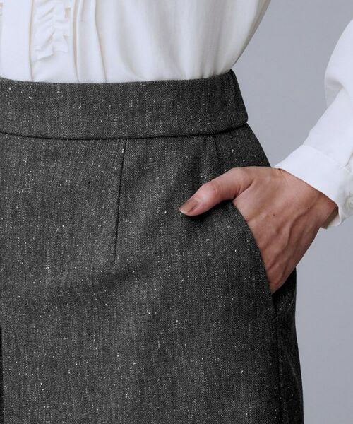 UNTITLED / アンタイトル ロング・マキシ丈スカート | 【ミディ丈/シーズンレス/ウエスト後ろゴム】シルクネップツイード ナロースカート | 詳細20