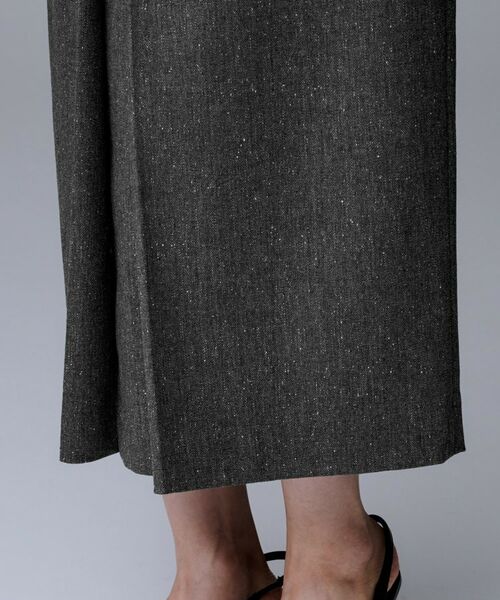 UNTITLED / アンタイトル ロング・マキシ丈スカート | 【ミディ丈/シーズンレス/ウエスト後ろゴム】シルクネップツイード ナロースカート | 詳細21