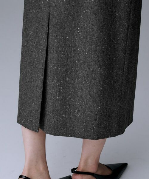 UNTITLED / アンタイトル ロング・マキシ丈スカート | 【ミディ丈/シーズンレス/ウエスト後ろゴム】シルクネップツイード ナロースカート | 詳細22