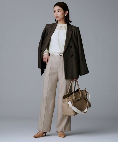 UNTITLED / アンタイトル シャツ・ブラウス | 【エレガント/重ね着やスーツブラウスに/シアー】ドットジャカード ブラウス | 詳細4