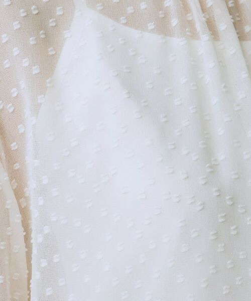 UNTITLED / アンタイトル シャツ・ブラウス | 【エレガント/重ね着やスーツブラウスに/シアー】ドットジャカード ブラウス | 詳細5
