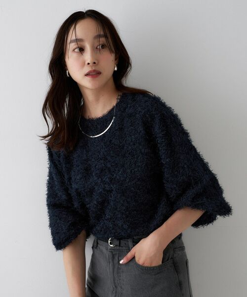 UNTITLED / アンタイトル シャツ・ブラウス | 【トレンド/1枚で着映え】カットジャカードトップス | 詳細7