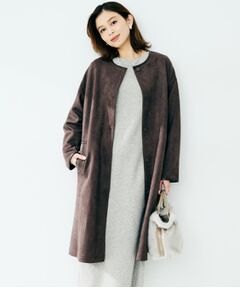 UNTITLED / アンタイトル その他アウター | 【洗える/軽羽織り】マシュマロタッチ　スエード調コート