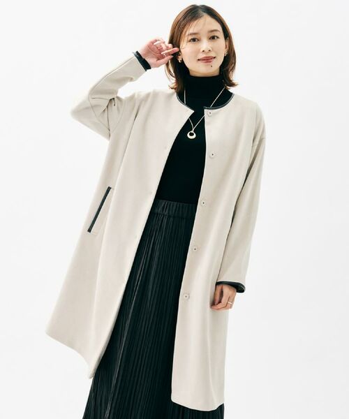 UNTITLED / アンタイトル その他アウター | 【洗える/軽羽織り】マシュマロタッチ　スエード調コート | 詳細16