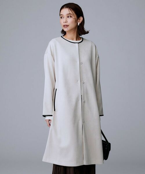 UNTITLED / アンタイトル その他アウター | 【洗える/軽羽織り】マシュマロタッチ　スエード調コート | 詳細19