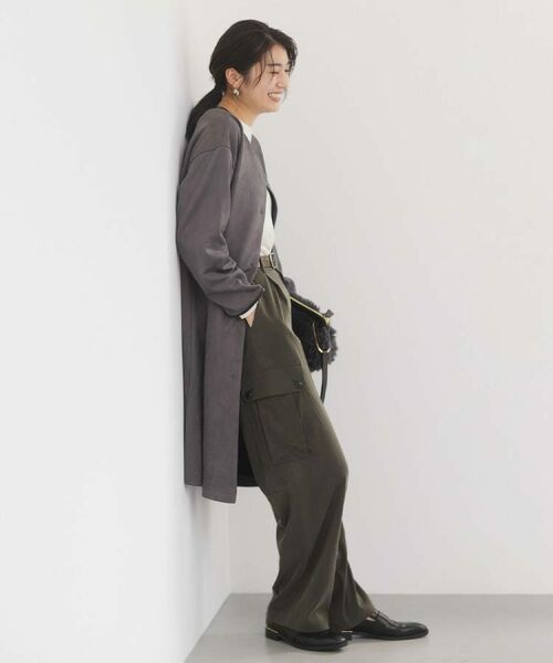 UNTITLED / アンタイトル その他アウター | 【洗える/軽羽織り】マシュマロタッチ　スエード調コート | 詳細2