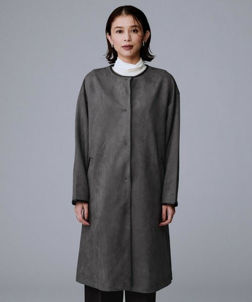 UNTITLED / アンタイトル その他アウター | 【洗える/軽羽織り】マシュマロタッチ　スエード調コート | 詳細23