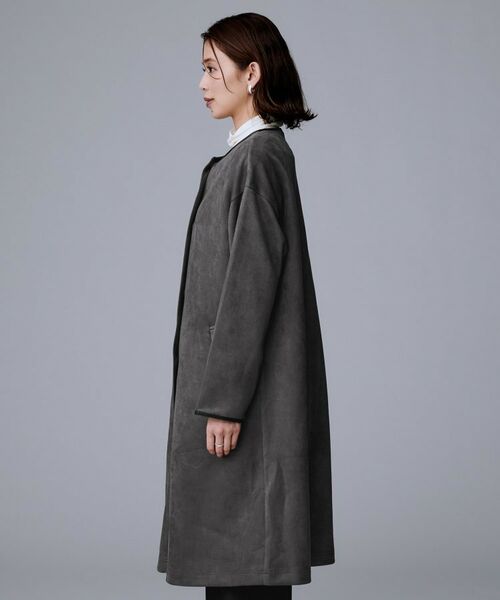 UNTITLED / アンタイトル その他アウター | 【洗える/軽羽織り】マシュマロタッチ　スエード調コート | 詳細24