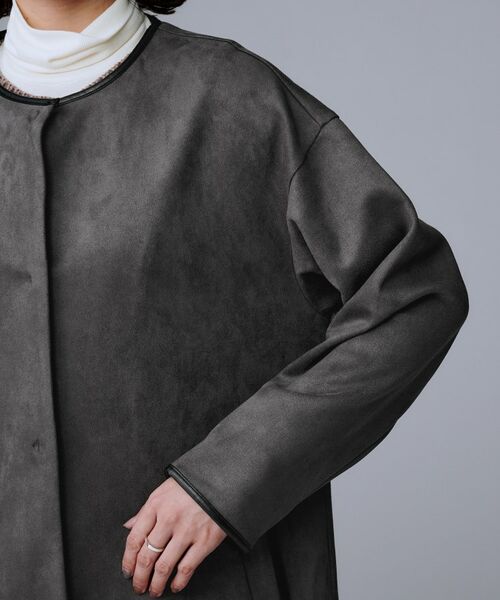 UNTITLED / アンタイトル その他アウター | 【洗える/軽羽織り】マシュマロタッチ　スエード調コート | 詳細27
