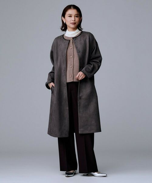 UNTITLED / アンタイトル その他アウター | 【洗える/軽羽織り】マシュマロタッチ　スエード調コート | 詳細6