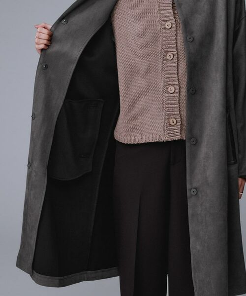 UNTITLED / アンタイトル その他アウター | 【洗える/軽羽織り】マシュマロタッチ　スエード調コート | 詳細7