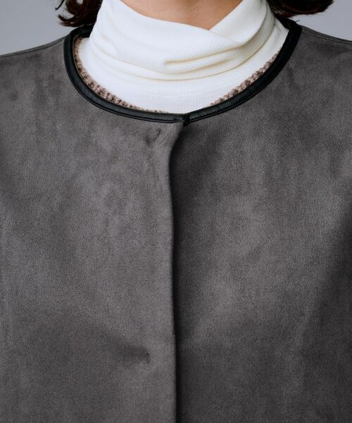 UNTITLED / アンタイトル その他アウター | 【洗える/軽羽織り】マシュマロタッチ　スエード調コート | 詳細8