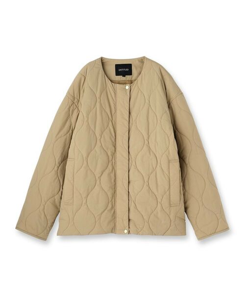 UNTITLED / アンタイトル その他アウター | 【軽量／洗える／ファスナー付き】中綿 キルトコート | 詳細1