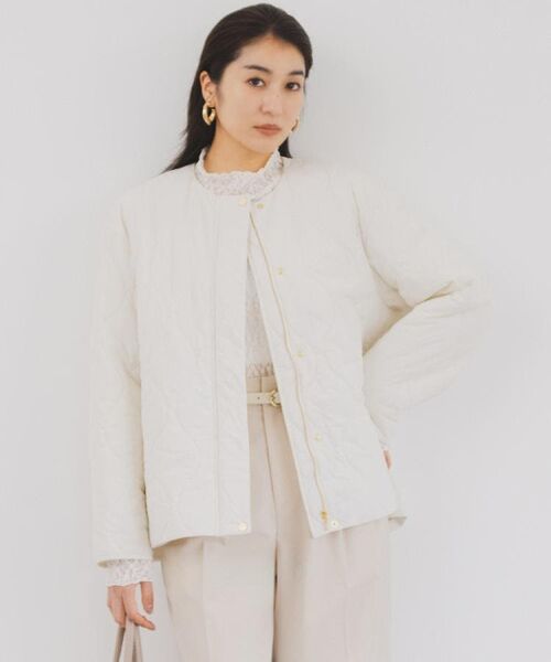 UNTITLED / アンタイトル その他アウター | 【軽量／洗える／ファスナー付き】中綿 キルトコート | 詳細14