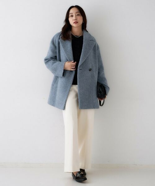 UNTITLED / アンタイトル ピーコート | 【エレガントジャケット/アウター】イタリアンシャギーPコート | 詳細10