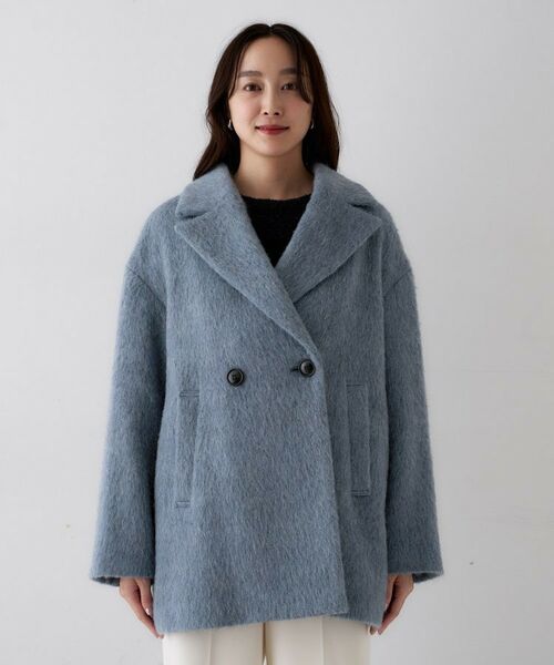 UNTITLED / アンタイトル ピーコート | 【エレガントジャケット/アウター】イタリアンシャギーPコート | 詳細12