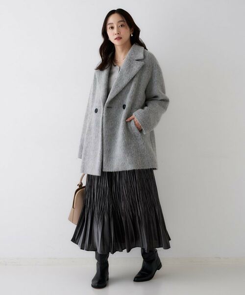 UNTITLED / アンタイトル ピーコート | 【エレガントジャケット/アウター】イタリアンシャギーPコート | 詳細4