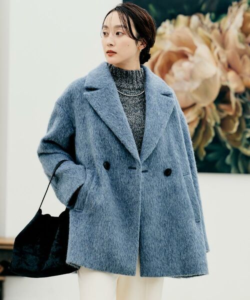 UNTITLED / アンタイトル ピーコート | 【エレガントジャケット/アウター】イタリアンシャギーPコート | 詳細6