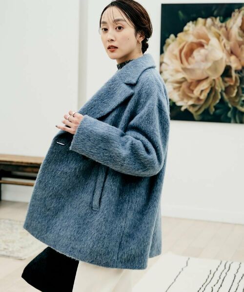UNTITLED / アンタイトル ピーコート | 【エレガントジャケット/アウター】イタリアンシャギーPコート | 詳細7