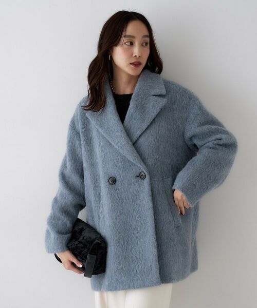 UNTITLED / アンタイトル ピーコート | 【エレガントジャケット/アウター】イタリアンシャギーPコート | 詳細9