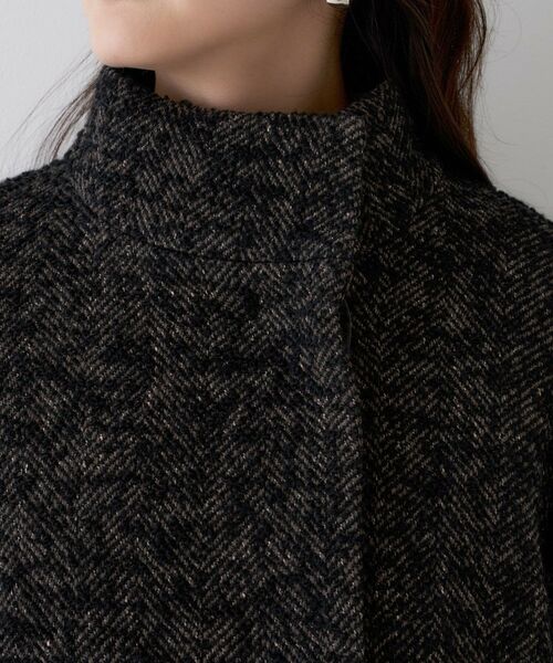 UNTITLED / アンタイトル その他アウター | 【エレガント／ミディアウター】ミックスヘリンボンコート | 詳細16