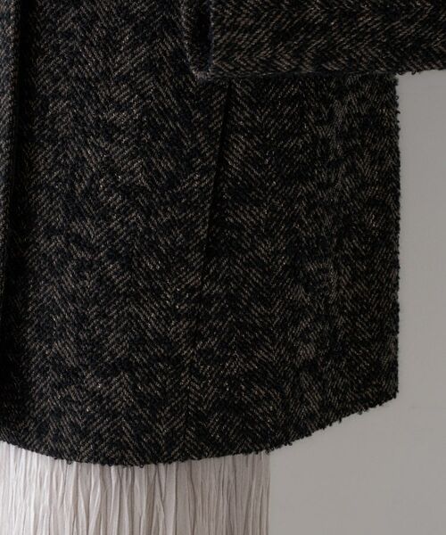 UNTITLED / アンタイトル その他アウター | 【エレガント／ミディアウター】ミックスヘリンボンコート | 詳細19