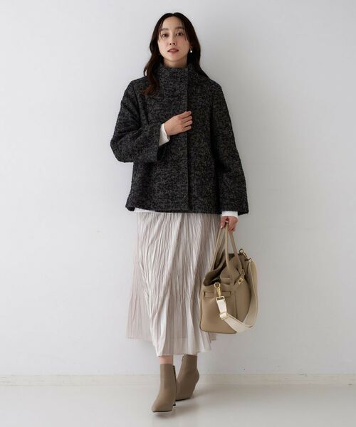 UNTITLED / アンタイトル その他アウター | 【エレガント／ミディアウター】ミックスヘリンボンコート | 詳細7