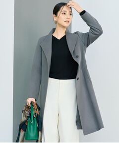 UNTITLED / アンタイトル その他アウター | 【きれいめ/スタイリッシュ】2WAYスタンドカラーロングコート