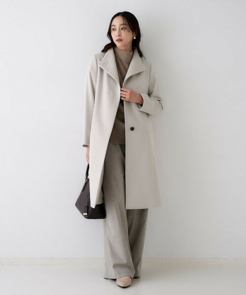 UNTITLED / アンタイトル その他アウター | 【きれいめ/スタイリッシュ】2WAYスタンドカラーロングコート | 詳細12