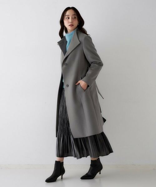 UNTITLED / アンタイトル その他アウター | 【きれいめ/スタイリッシュ】2WAYスタンドカラーロングコート | 詳細20