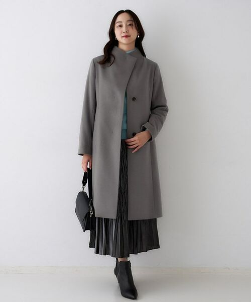 UNTITLED / アンタイトル その他アウター | 【きれいめ/スタイリッシュ】2WAYスタンドカラーロングコート | 詳細21