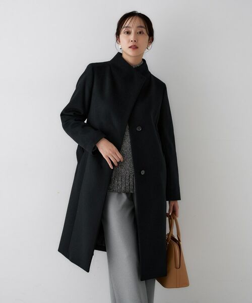 UNTITLED / アンタイトル その他アウター | 【きれいめ/スタイリッシュ】2WAYスタンドカラーロングコート | 詳細3