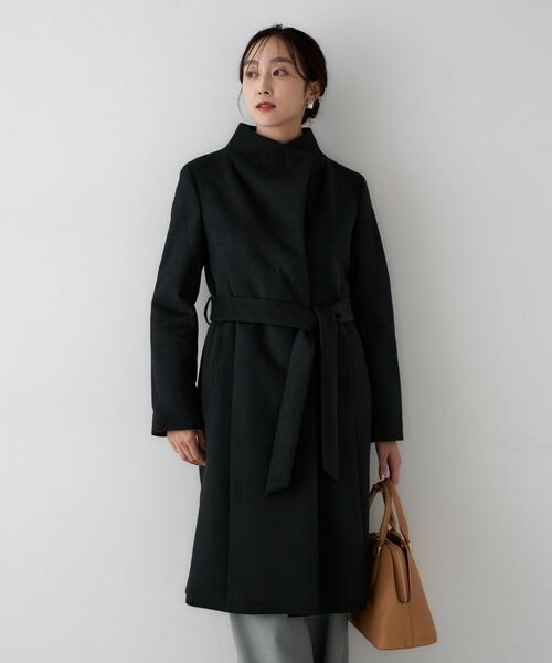 UNTITLED / アンタイトル その他アウター | 【きれいめ/スタイリッシュ】2WAYスタンドカラーロングコート | 詳細4