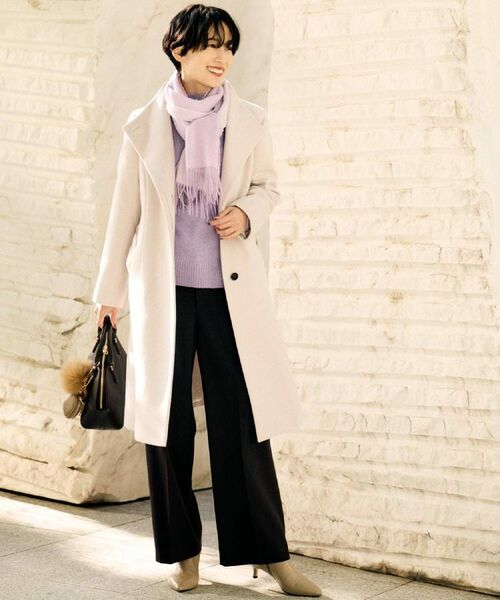 UNTITLED / アンタイトル その他アウター | 【きれいめ/スタイリッシュ】2WAYスタンドカラーロングコート | 詳細9