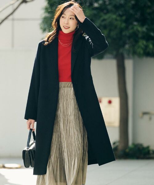 UNTITLED / アンタイトル その他アウター | 【スタイリッシュ／オンオフ兼用】ウールチェスターコート | 詳細25