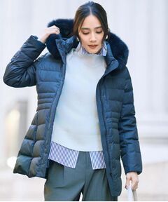 UNTITLED / アンタイトル ダウンジャケット・ベスト | 【はっ水機能/フード取り外し可】ミディダウンコート