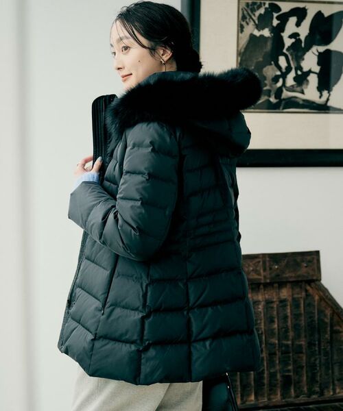 UNTITLED / アンタイトル ダウンジャケット・ベスト | 【はっ水機能/フード取り外し可】ミディダウンコート | 詳細11