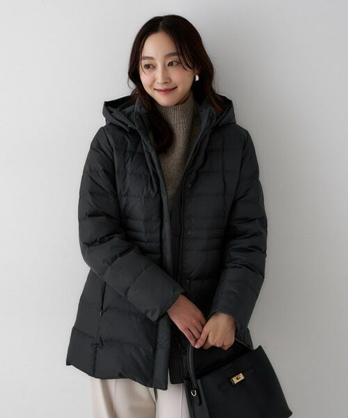 UNTITLED / アンタイトル ダウンジャケット・ベスト | 【はっ水機能/フード取り外し可】ミディダウンコート | 詳細13