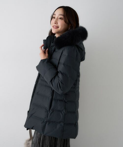 UNTITLED / アンタイトル ダウンジャケット・ベスト | 【はっ水機能/フード取り外し可】ミディダウンコート | 詳細17