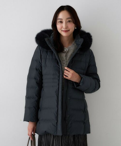 UNTITLED / アンタイトル ダウンジャケット・ベスト | 【はっ水機能/フード取り外し可】ミディダウンコート | 詳細18