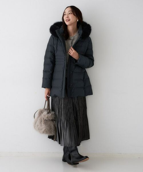 UNTITLED / アンタイトル ダウンジャケット・ベスト | 【はっ水機能/フード取り外し可】ミディダウンコート | 詳細19