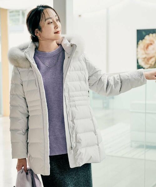 UNTITLED / アンタイトル ダウンジャケット・ベスト | 【はっ水機能/フード取り外し可】ミディダウンコート | 詳細2