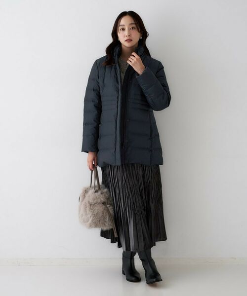 UNTITLED / アンタイトル ダウンジャケット・ベスト | 【はっ水機能/フード取り外し可】ミディダウンコート | 詳細21