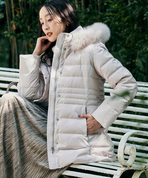 UNTITLED / アンタイトル ダウンジャケット・ベスト | 【はっ水機能/フード取り外し可】ミディダウンコート | 詳細24