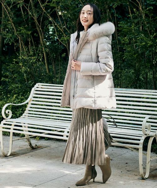 UNTITLED / アンタイトル ダウンジャケット・ベスト | 【はっ水機能/フード取り外し可】ミディダウンコート | 詳細25