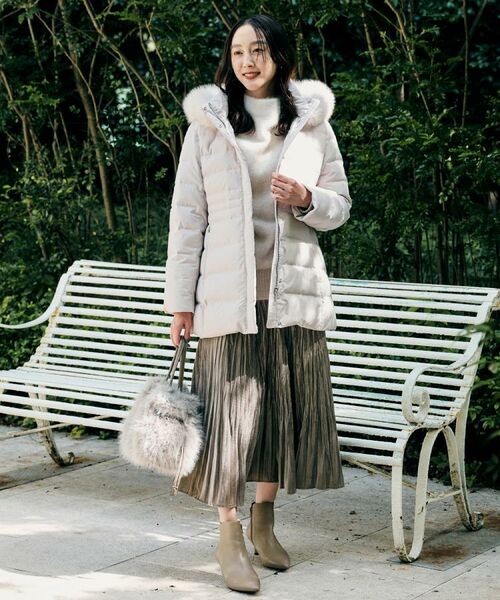 UNTITLED / アンタイトル ダウンジャケット・ベスト | 【はっ水機能/フード取り外し可】ミディダウンコート | 詳細26