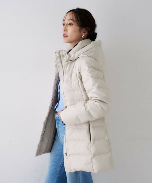 UNTITLED / アンタイトル ダウンジャケット・ベスト | 【はっ水機能/フード取り外し可】ミディダウンコート | 詳細28