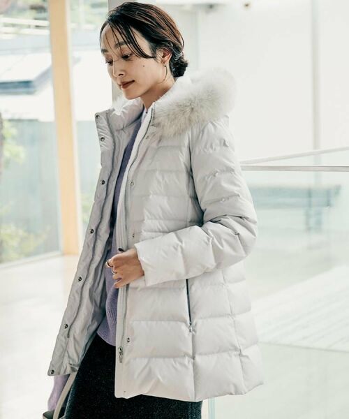 UNTITLED / アンタイトル ダウンジャケット・ベスト | 【はっ水機能/フード取り外し可】ミディダウンコート | 詳細3