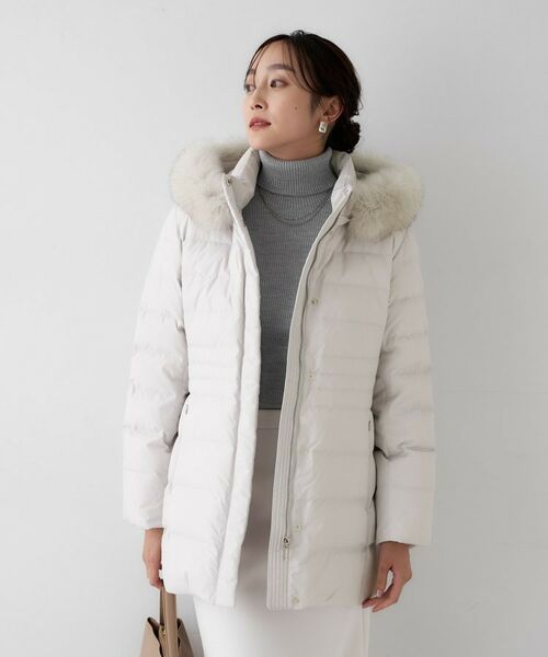 UNTITLED / アンタイトル ダウンジャケット・ベスト | 【はっ水機能/フード取り外し可】ミディダウンコート | 詳細5