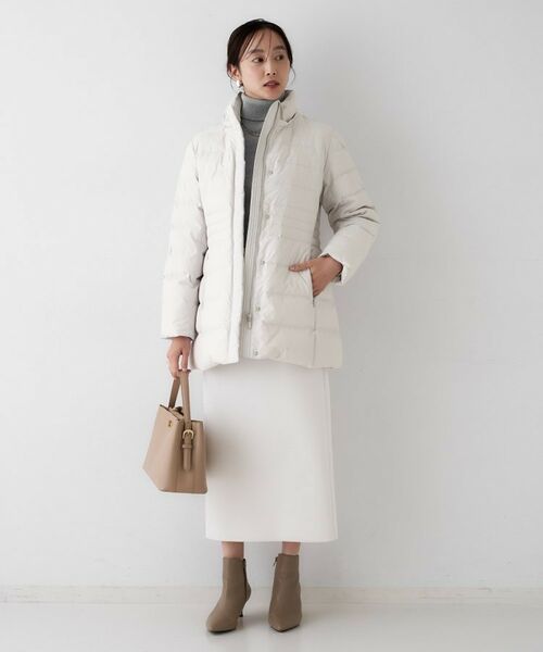 UNTITLED / アンタイトル ダウンジャケット・ベスト | 【はっ水機能/フード取り外し可】ミディダウンコート | 詳細8